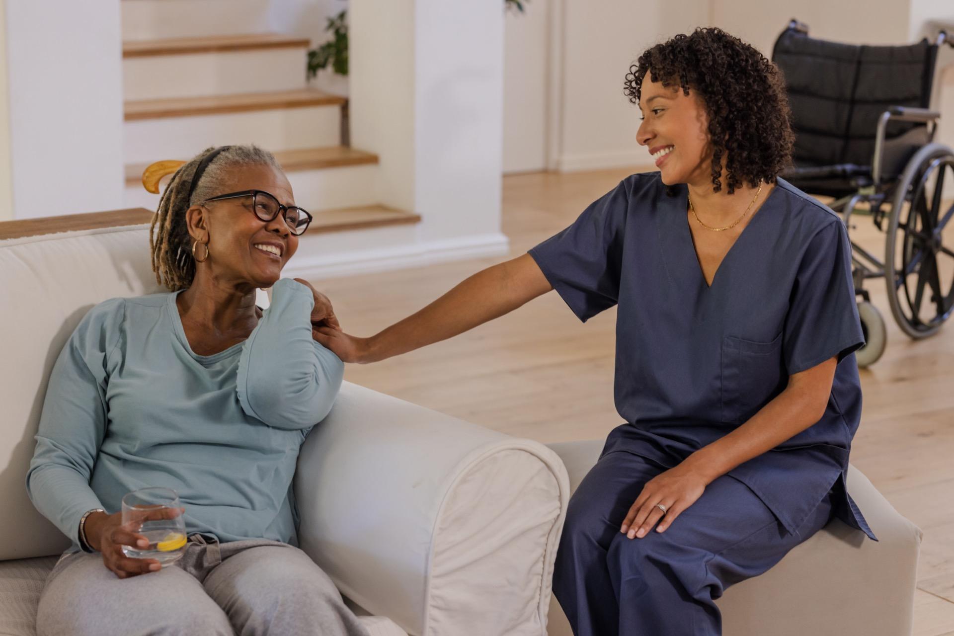 Senior enjoying quality time